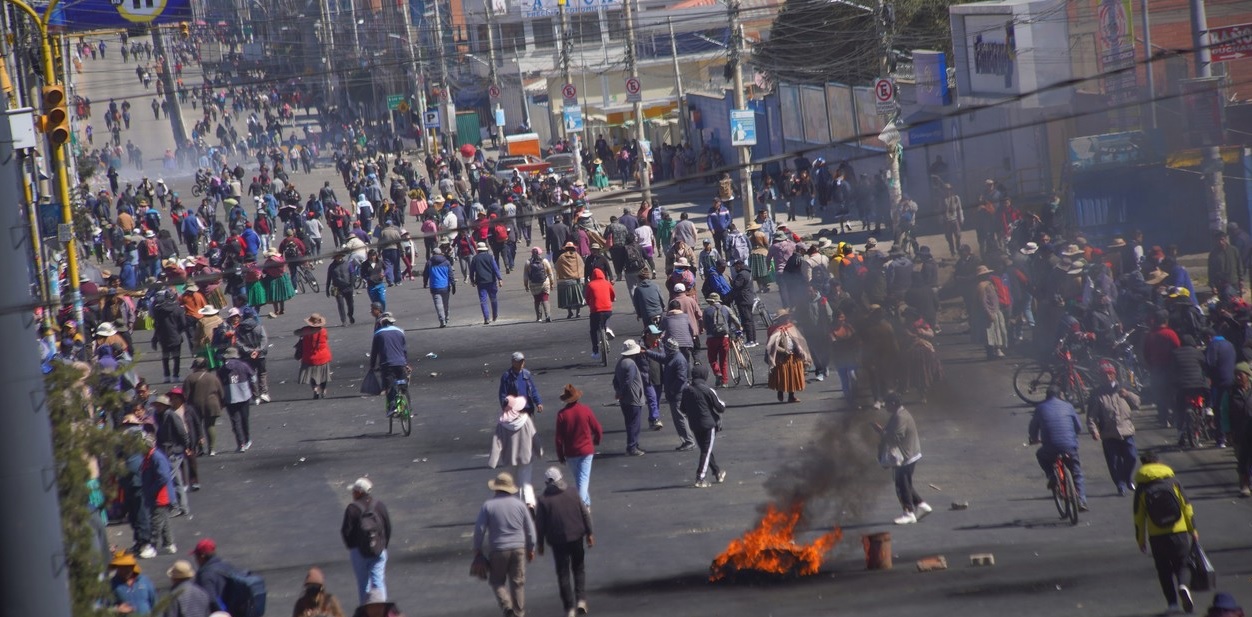 Protestas en Bolivia