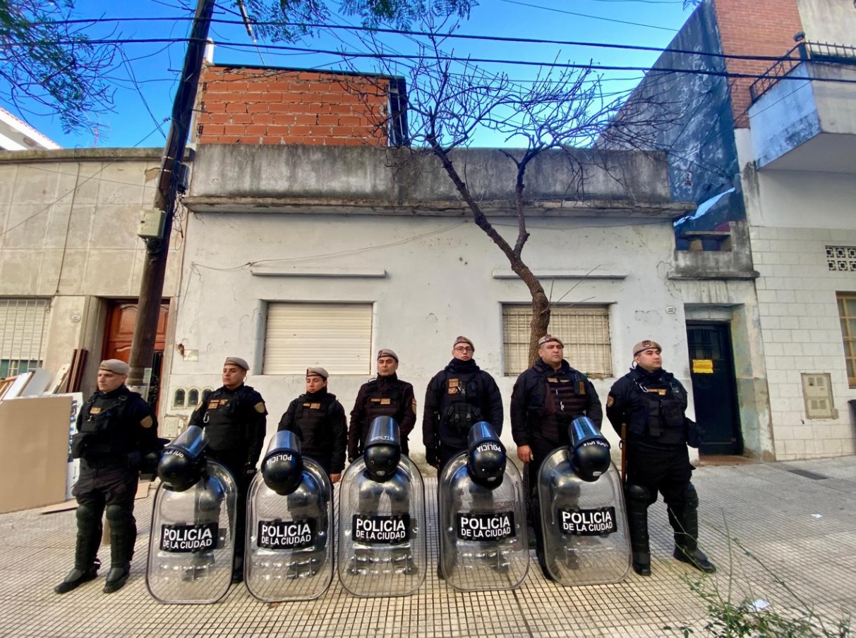 Desalojo en Parque Patricios
