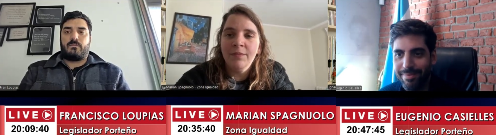 Entrevista a Francisco Loupias Marian Spagnuolo y Eugenio Casielles
