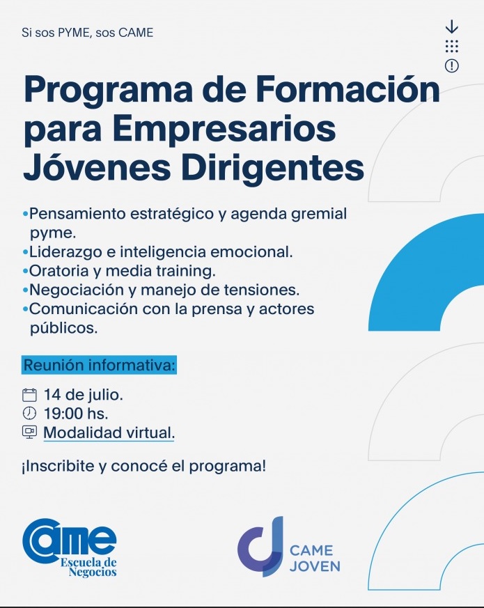 Programa de Formación para Empresarios Jóvenes Dirigentes