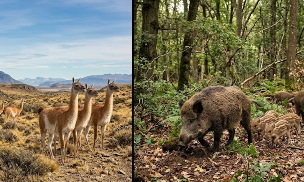 Carne de jabalí y guanaco en Río Negro