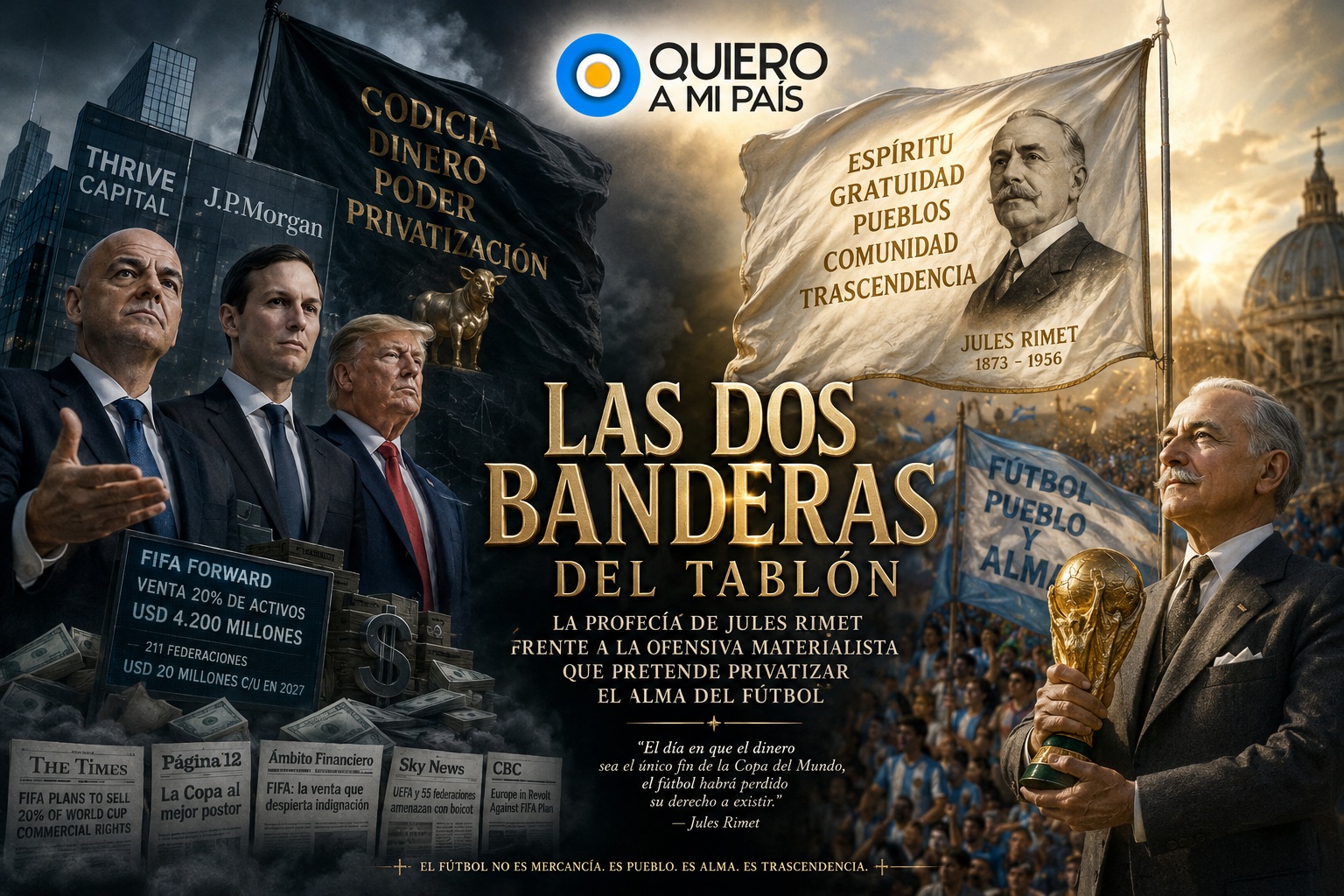 Privatización del fútbol y legado de Jules Rimet