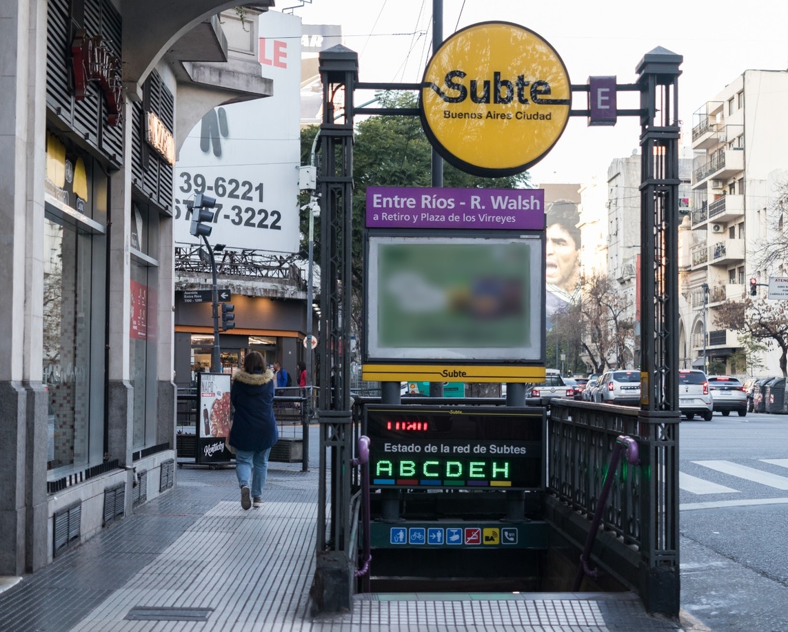 Cierre estación Entre Ríos Subte Linea E