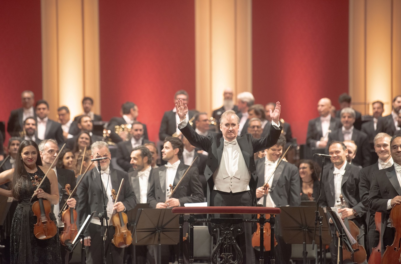 Ensayos de la Filarmónica en el Teatro Colón