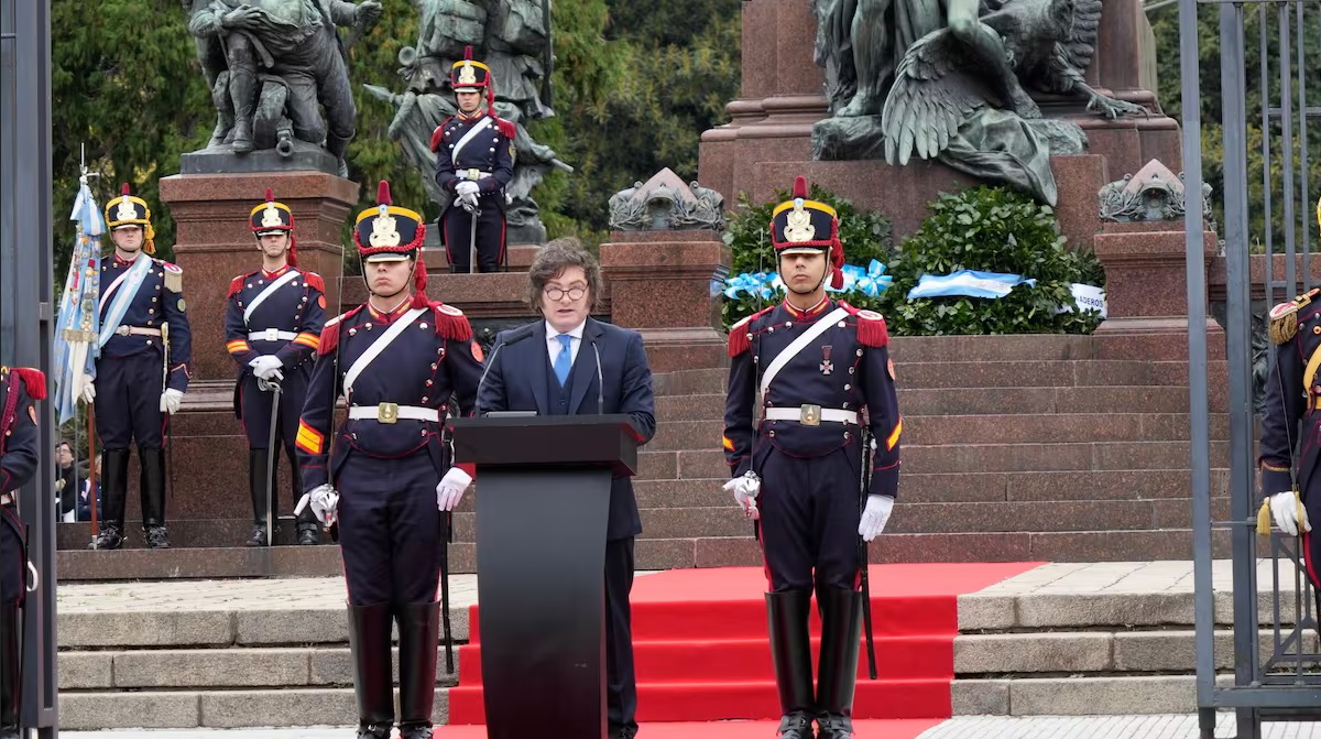 Javier Milei homenaje a San Martín