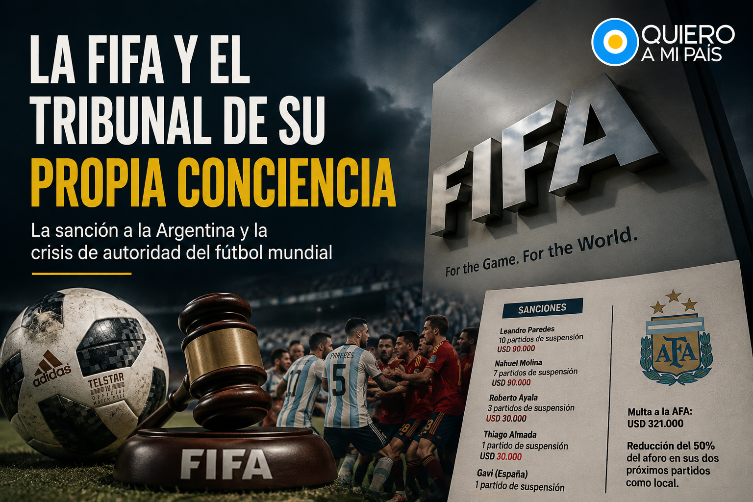 sanción de FIFA a la Argentina