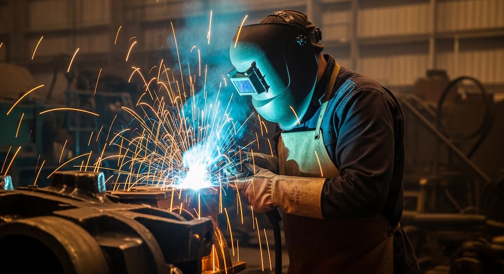 caída de la industria y la construcción
