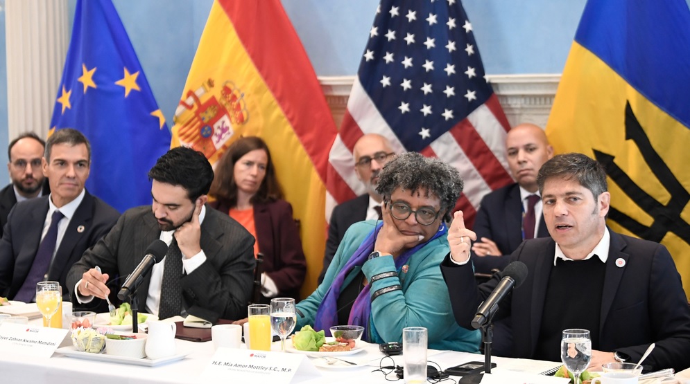 Kicillof en Nueva York críticas a Milei