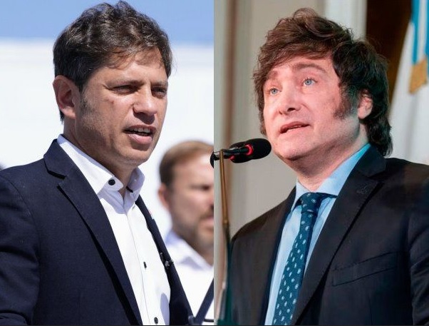 imagen de Milei y Kicillof