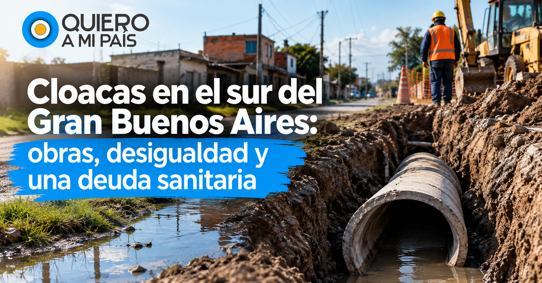 cloacas en el sur del Gran Buenos Aires