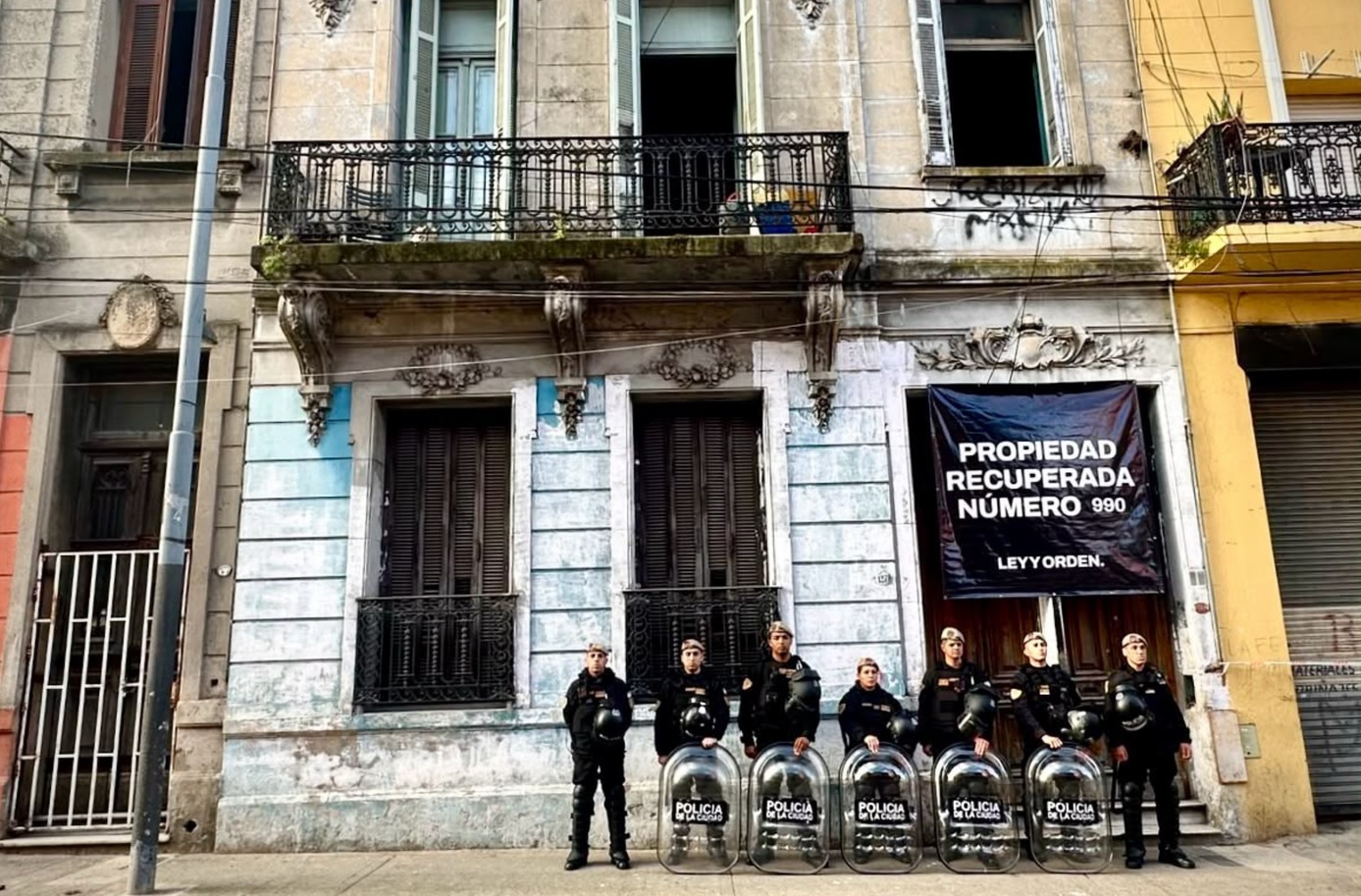 Desalojo en Constitución
