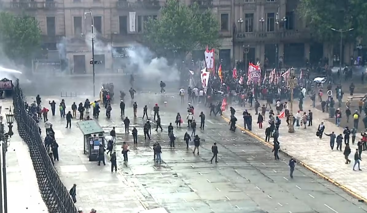 Marcha Federal Universitaria incidentes Congreso