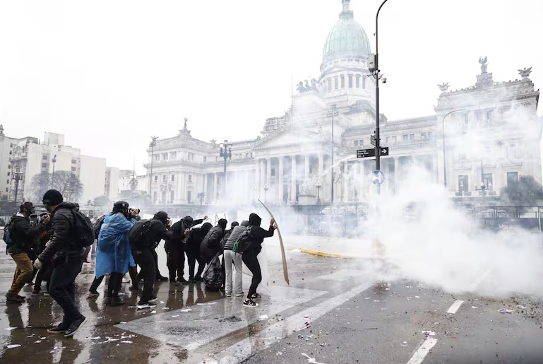 Marcha Federal Universitaria incidentes Congreso